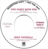 Gino Vannelli: One Night With You U.S. promotional 7-inch