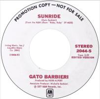 Gato Barbieri: Sunride U.S. promotional 7-inch