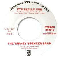 Tarney/Spencer Band: It's Really You U.S. promotional 7-inch