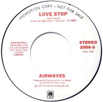 Airwaves: Love Stop U.S. promotional 7-inch