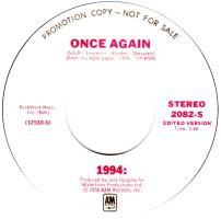 1994: Once Again U.S. promotional 7-inch