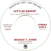 Booker T. Jones: Let's Go Dancin' U.S. promotional 7-inch