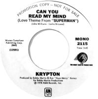 Krypton: Can You Read My Mind U.S. promotional 7-inch