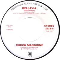 Chuck Mangione: Bellavia U.S.. promotional 7-inch