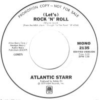 Atlantic Starr: Let's Rock 'n' Roll U.S. promotional 7-inch