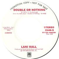 Lani Hall: Double Or Nothing U.S. promotional 7-inch