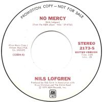 Nils Lofgren: No Mercy U.S. promotional 7-inch