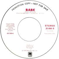 Styx: Babe U.S. promotional 7-inch