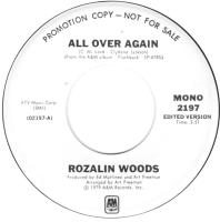 Rozalin Woods: All Over Again U.S. promotional 7-inch