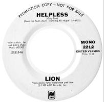 Lion: Helpless U.S. promotional 7-inch