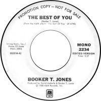 Booker T. Jones: The Best Of You U.S. promotional 7-inch