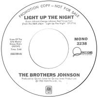 Brothers Johnson: Light Up the Night U.S. promotional 7-inch