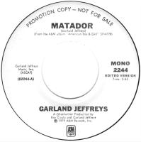 Garland Jeffreys: Matador U.S. promotional 7-inch