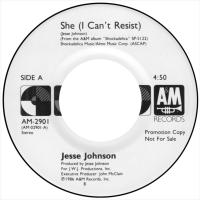 Jesse Johnson: She (I Can't Resist) U.S. promotional 7-inch