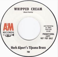 Herb Alpert & the Tijuana Brass: Whipped Cream U.S. promotional 7-inch