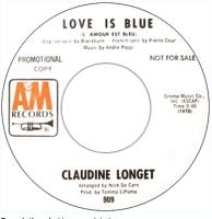 Claudine Longet: Love Is Blue U.S. promotional 7-inch