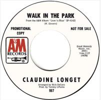 Claudine Longet: Walk In the Park U.S. promotional 7-inch