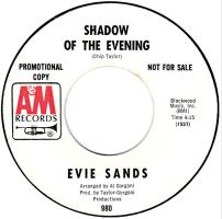 Evie Sands: Shadow Of the Evening U.S. promotional 7-inch