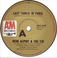 Herb Alpert & the Tijuana Brass: Last Tango In Paris Australia 7-inch