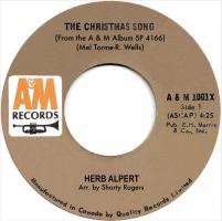 Herb Alpert & the Tijuana Brass: The Christmas Song Canada 7-inch