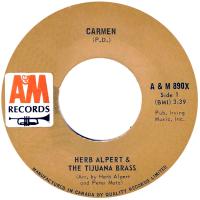 Herb Alpert & the Tijuana Brass: Carmen Canada 7-inch