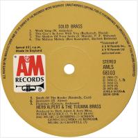 Herb Alpert & the Tijuana Brass: Solid Brass Britain vinyl album