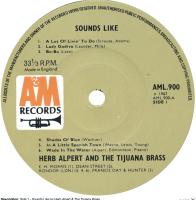 Herb Alpert & the Tijuana Brass: Sounds Like Britain vinyl album