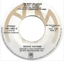 Richie Havens: I'm Not In Love Canada 7-inch