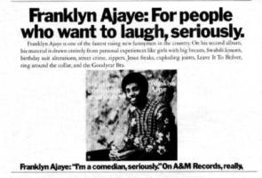 Franklyn Ajaye Advert
