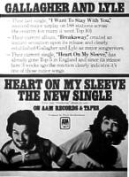 Gallagher & Lyle Advert