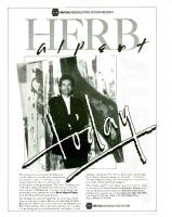 Herb Alpert RAdvertio & Records, Advert