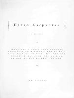 Karen Carpenter Advert