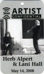 Herb Alpert & Lani Hall XM Confidential pass