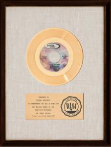 Dionne Warwick: I Say a Little Prayer RIAA gold single